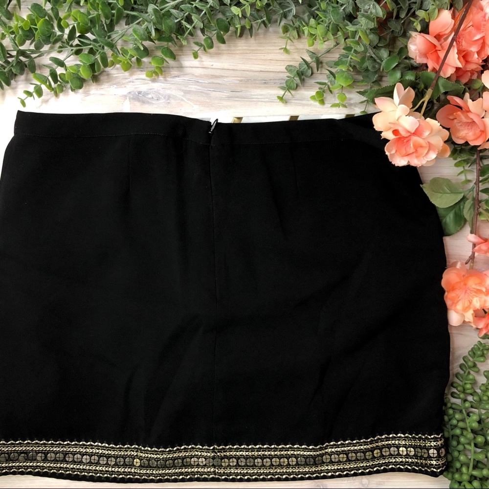 NWT Madewell Sequin Detail Black Mini Skirt - Picture 4 of 5